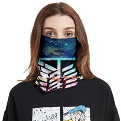 Attack On Titan Shingeki Galaxy Face Covering Bandana (two Sides)