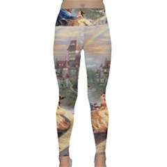 Beauty And The Beast Castle Lightweight Velour Classic Yoga Leggings