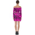 Bow To Toe Cheer Off Shoulder Top with Skirt Set View2