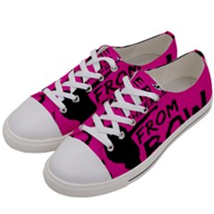 Bow To Toe Cheer Women s Low Top Canvas Sneakers