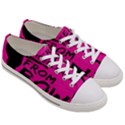 Bow To Toe Cheer Women s Low Top Canvas Sneakers View3