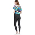 Browning Deer Glitter Galaxy Butterfly Chiffon Blouse View2