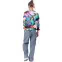 Browning Deer Glitter Galaxy Kids  Cuff Sleeve Top View2
