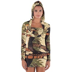 Calvin And Hobbes Long Sleeve Hooded T-shirt