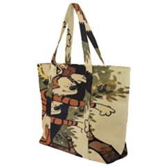 Calvin And Hobbes Zip Up Canvas Bag