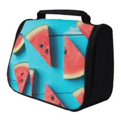 Watermelon Blue Background Full Print Travel Pouch (small) by artworkshop