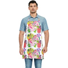 Bunch Of Flowers Kitchen Apron by Sparkle