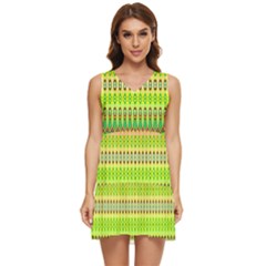 Disco Jesus Tiered Sleeveless Mini Dress