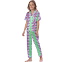 Electro Stripe Kids  Satin Short Sleeve Pajamas Set View1