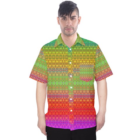 Rainbow Road Men s Hawaii Shirt by Thespacecampers