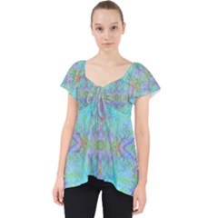 Watercolor Thoughts Lace Front Dolly Top