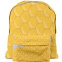 Hexagons Yellow Honeycomb Hive Bee Hive Pattern Giant Full Print Backpack View1