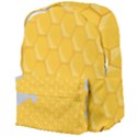 Hexagons Yellow Honeycomb Hive Bee Hive Pattern Giant Full Print Backpack View4