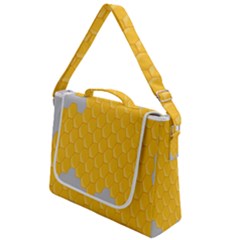 Hexagons Yellow Honeycomb Hive Bee Hive Pattern Box Up Messenger Bag