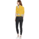 Hexagons Yellow Honeycomb Hive Bee Hive Pattern Quarter Sleeve Blouse View2