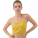 Hexagons Yellow Honeycomb Hive Bee Hive Pattern Mini Tank Bikini Top View1