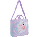 Flamingo1 Square Shoulder Tote Bag View2