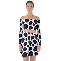Texture Design Wallpaperpublic Off Shoulder Top With Skirt Set