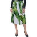 Sheets Tropical Plant Palm Summer Exotic Classic Velour Midi Skirt  View1