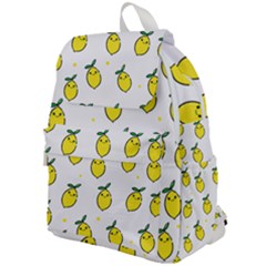 Pattern Lemon Texture Top Flap Backpack by artworkshop