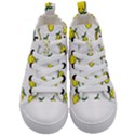 Pattern Lemon Texture Kids  Mid-Top Canvas Sneakers View1
