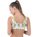 Pattern Lemon Texture Front Tie Bikini Top View2