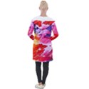Colorful Painting Longline Hooded Cardigan View2