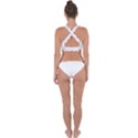 Pattern Flowers Cross Back Hipster Bikini Top  View2