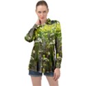 Bitter Melon Long Sleeve Satin Shirt View1