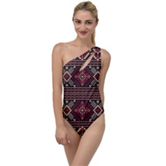 Ukrainian-folk-seamless-pattern-ornament To One Side Swimsuit