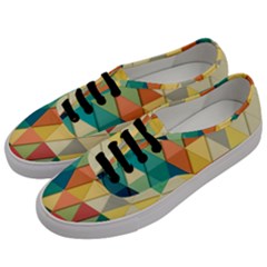 Geometric Men s Classic Low Top Sneakers by nate14shop