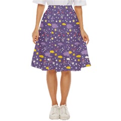 Pattern-cute-clouds-stars Classic Short Skirt