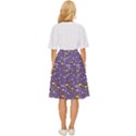 Pattern-cute-clouds-stars Classic Short Skirt View4