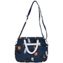 Halloween Ghost Pumpkin Bat Skull Rope Handles Shoulder Strap Bag View3