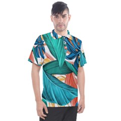 Leaves Tropical Exotic Men s Polo Tee