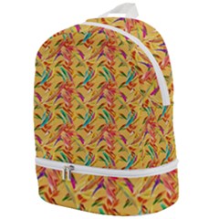 Pattern Zip Bottom Backpack by nate14shop