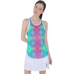Infinity Circles Racer Back Mesh Tank Top
