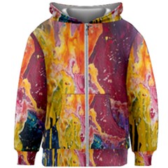 Art-color Kids  Zipper Hoodie Without Drawstring by nate14shop