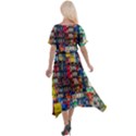 Beverages Cross Front Sharkbite Hem Maxi Dress View2