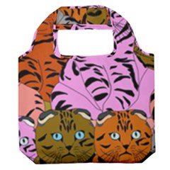 Tileable Seamless Cat Kitty Premium Foldable Grocery Recycle Bag by artworkshop