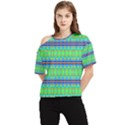 Catching Fractals One Shoulder Cut Out Tee View1