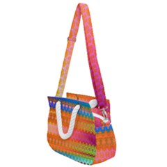 Sky Delight Rope Handles Shoulder Strap Bag
