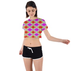 Tritwisst Tie Back Short Sleeve Crop Tee