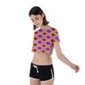Tritwisst Tie Back Short Sleeve Crop Tee View2