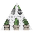 Succulents Wooden Puzzle Triangle View1