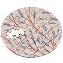 Abstract-006 Wooden Puzzle Round View3