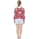 Cute-chicken-eggs-seamless-pattern Women s Tie Up Sweat View2