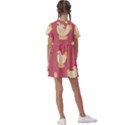 Cute-chicken-eggs-seamless-pattern Kids  Asymmetric Collar Dress View2