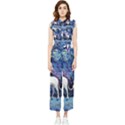 Unicorn Starry Night Women s Frill Top Chiffon Jumpsuit View1