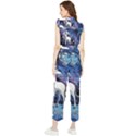 Unicorn Starry Night Women s Frill Top Chiffon Jumpsuit View2